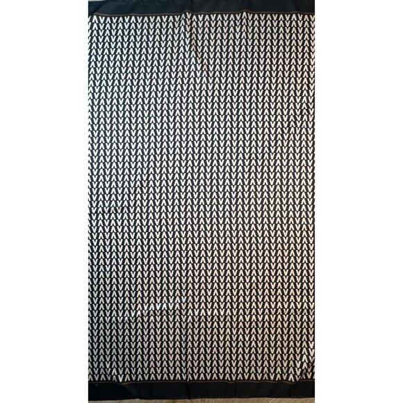 2/$30 NEW Tan Black Brown Geometric Printed Silky Fashion Scarf - Picture 6 of 10